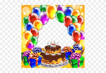 Happy Birthday Images With Photo Frame Festive Frame - Birthday Cake With Photo Frame