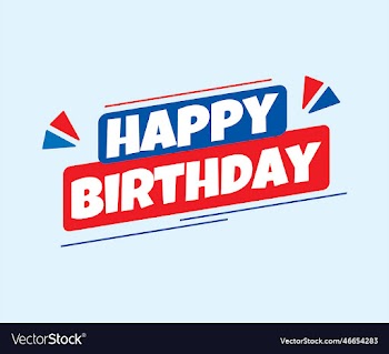 happy birthday lettering inside element