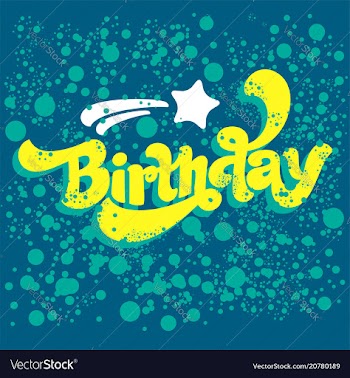 Happy birthday logo image vector image
