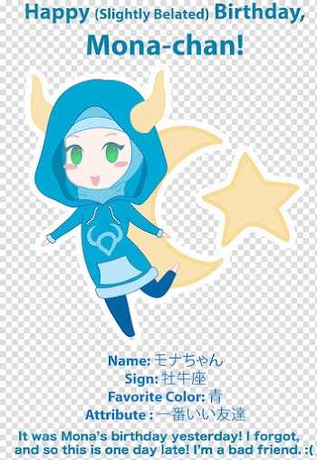 Happy Birthday Mona Chan transparent background PNG clipart