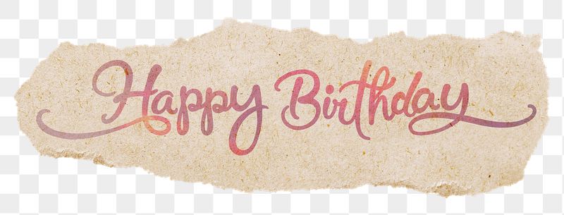 Happy birthday png, pastel pink | Free PNG - rawpixel