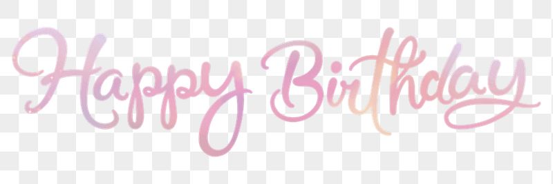 Happy birthday png sticker, pastel | Free PNG - rawpixel