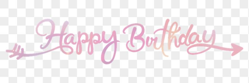 Happy birthday png sticker, pastel | Free PNG - rawpixel