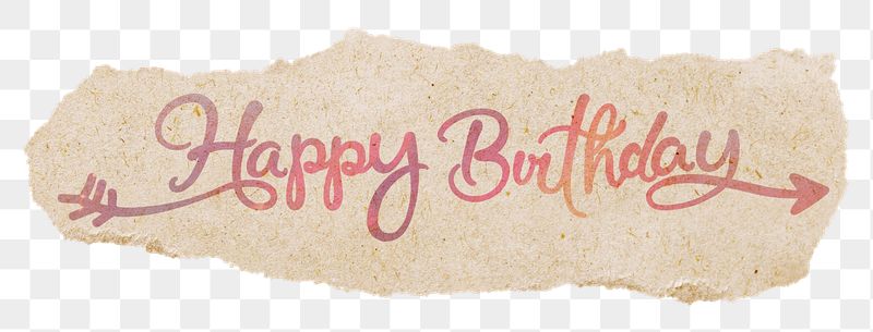 Happy birthday png sticker, pastel | Free PNG - rawpixel