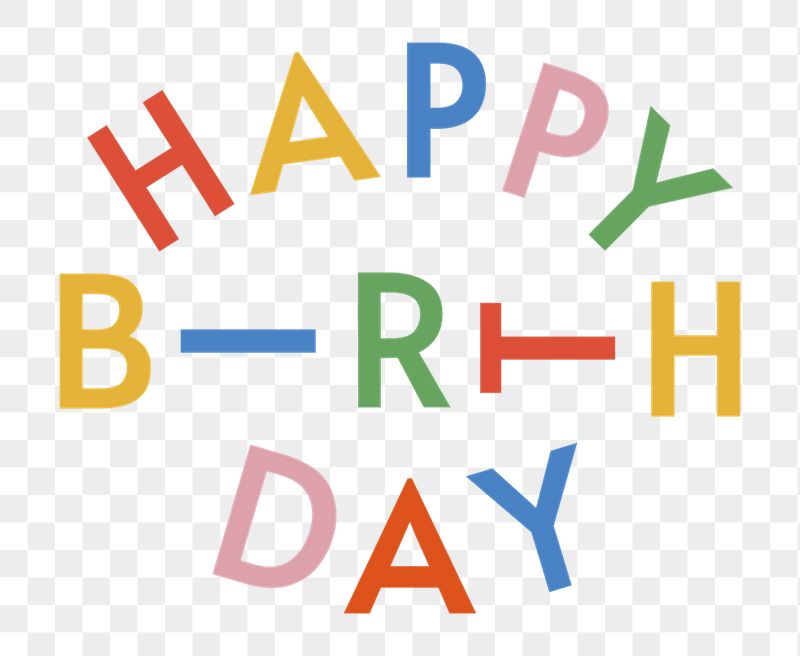 Happy Birthday png typography sticker, | Free PNG - rawpixel