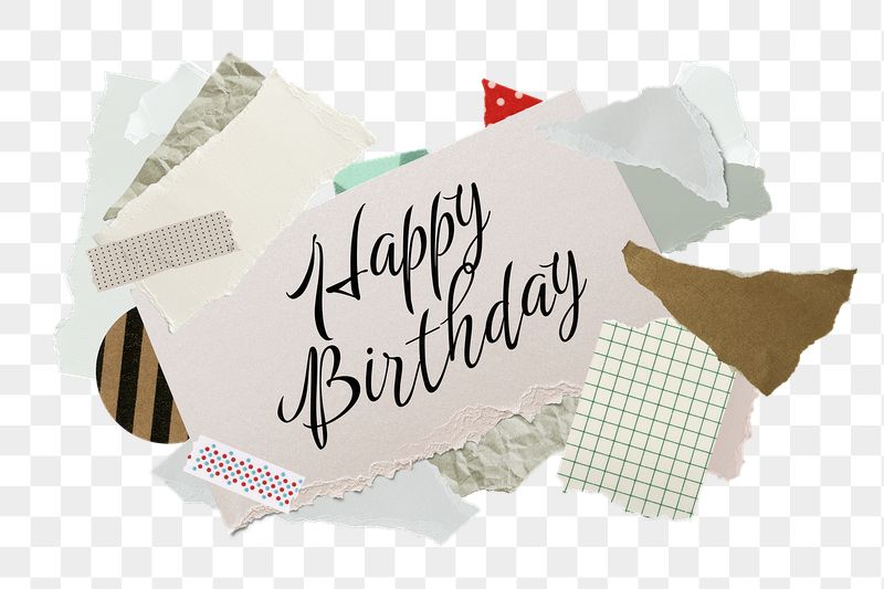 Happy Birthday png word sticker | Free PNG - rawpixel