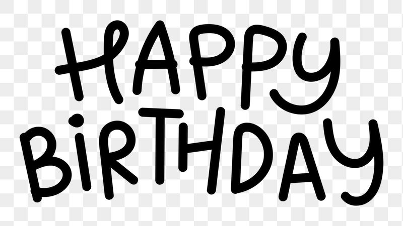 Happy Birthday png word sticker, | Free PNG - rawpixel