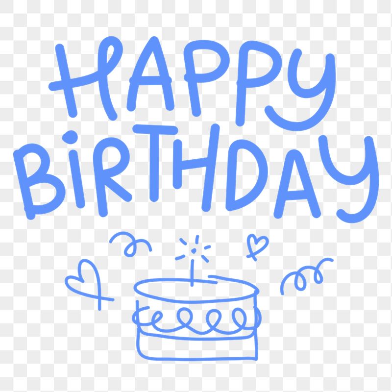 Happy Birthday png word sticker, | Free PNG - rawpixel