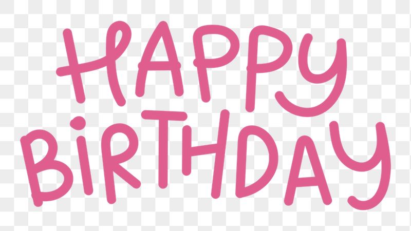 Happy Birthday png word sticker, | Free PNG - rawpixel