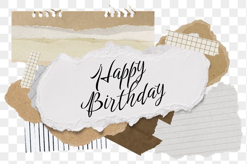 Happy Birthday png word sticker | Free PNG - rawpixel