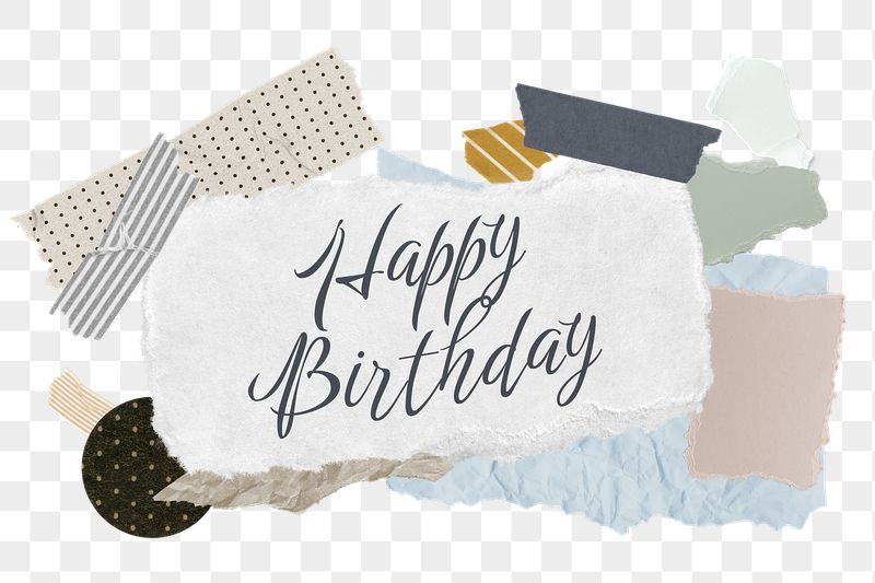 Happy Birthday png word sticker | Free PNG - rawpixel