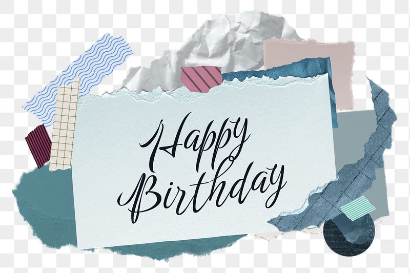 Happy Birthday png word sticker | Free PNG - rawpixel