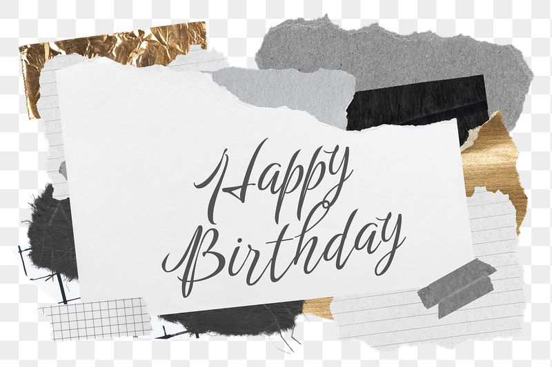 Happy Birthday png word sticker | Free PNG - rawpixel