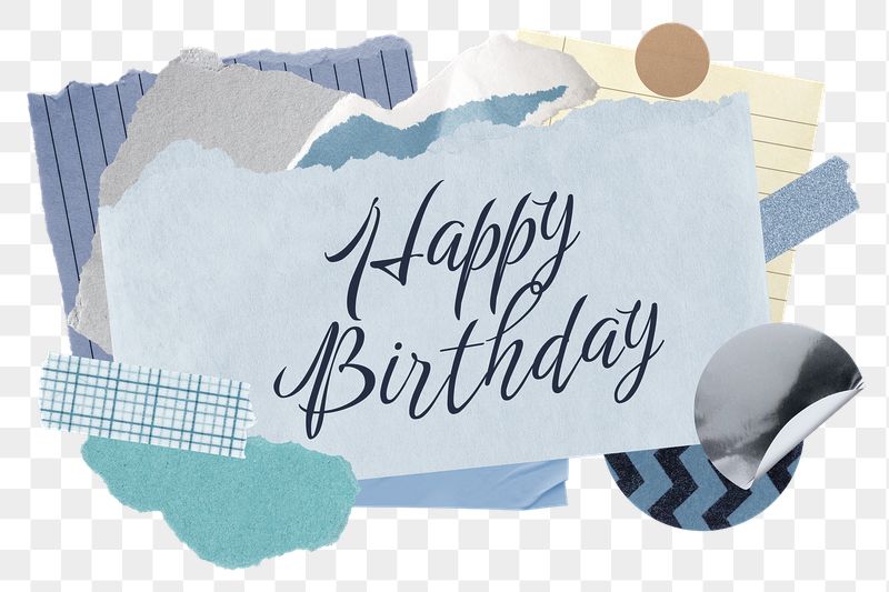 Happy Birthday png word sticker | Free PNG - rawpixel