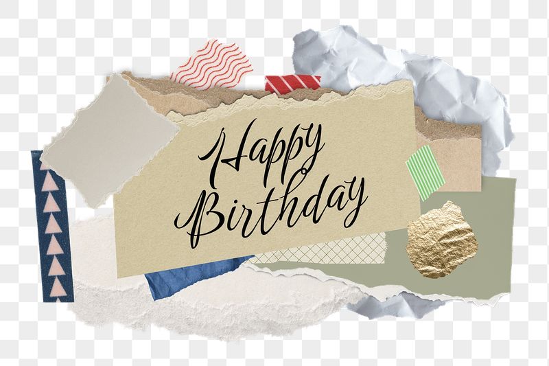 Happy Birthday png word sticker | Free PNG - rawpixel