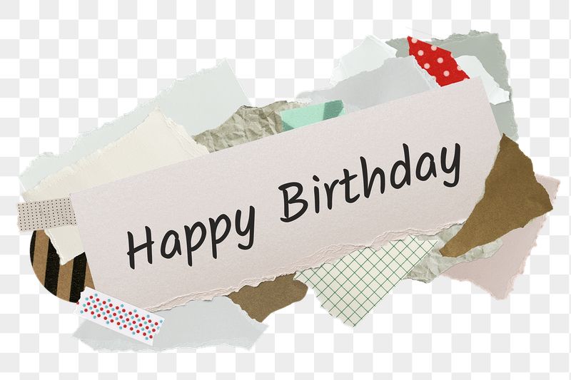 Happy Birthday png word sticker, | Free PNG - rawpixel