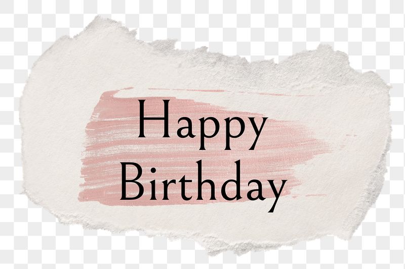 Happy birthday png word sticker | Free PNG - rawpixel