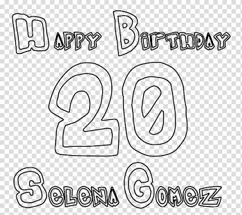 Happy Birthday  Selena Gomez transparent background PNG clipart