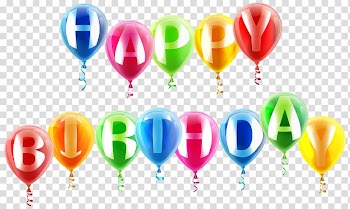 Happy Birthday to You Balloon , 3rd birthday transparent background PNG clipart