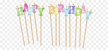 Happy Birthday to You Candle Clip art - Happy Birthday Deco Candles PNG Clip Art 
