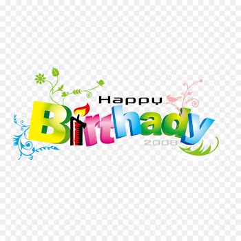 Happy Birthday to You Font - English color word art vector Happy Birthday 