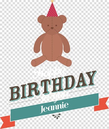 Happy Birthday to You Illustration, cartoon bear birthday transparent background PNG clipart