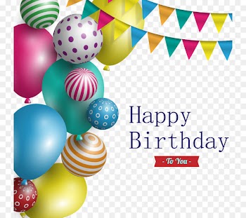 Happy Birthday to You Party Balloon - Vector birthday card 