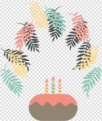 Happy Birthday to You Party Euclidean , Multicolored leaves decorated birthday party transparent background PNG clipart