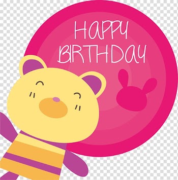 Happy birthday transparent background PNG clipart