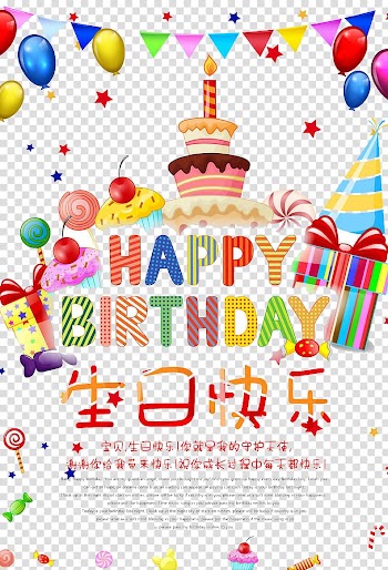 Happy Birthday transparent background PNG clipart