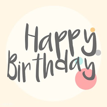 Happy birthday typography design vector | Free stock vector - 508584
