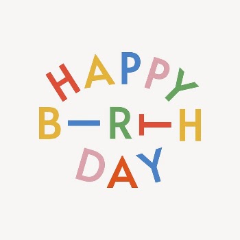 Happy Birthday  typography sticker | Free Vector - rawpixel