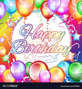 Happy birthday vector image