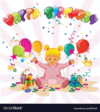 Happy birthday vector image
