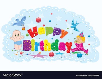Happy birthday vector image