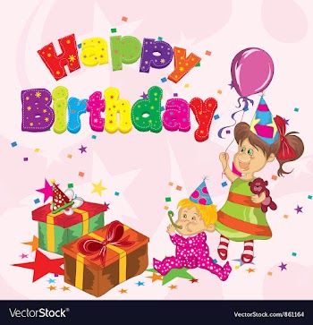 Happy birthday vector image