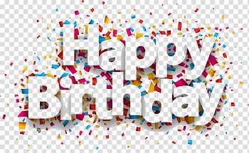 Happy Birthday Voucher , confetti blast transparent background PNG clipart