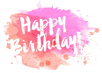 Happy Birthday Watercolor Greeting Card Vector Download | Art ...