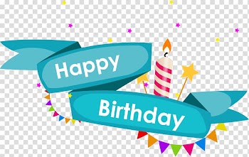Happy Birthday , Wedding invitation Greeting card Birthday Illustration, painted banners birthday transparent background PNG clipart