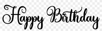 Happy Birthday Word Art Amastery Script - Personalised Anniversary Card, Happy Anniversary Card