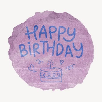 Happy Birthday word sticker, ripped | Free PSD - rawpixel