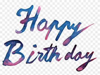 Happy Birthday Word Transparent - Happy Birthday Text Png