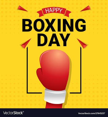 Happy boxing day celebration vector image