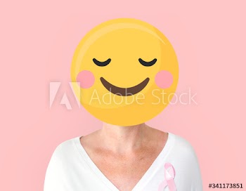 Happy breast cancer survivor