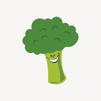 Happy broccoli sticker, vegetable cartoon | Free PSD - rawpixel