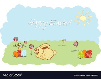 Happy bunny vector image