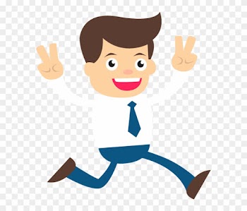Happy Businessman Hands Raised Up - Happy Business Man Clip Art Png