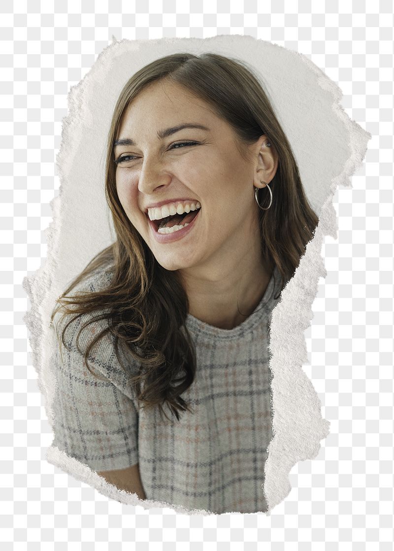 Happy businesswoman png sticker, ripped | Free PNG - rawpixel