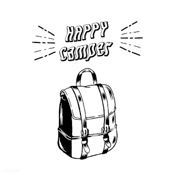 Happy camper sticker | Free stock vector - 575138