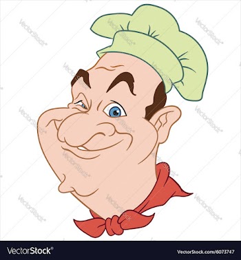 Happy chef vector image